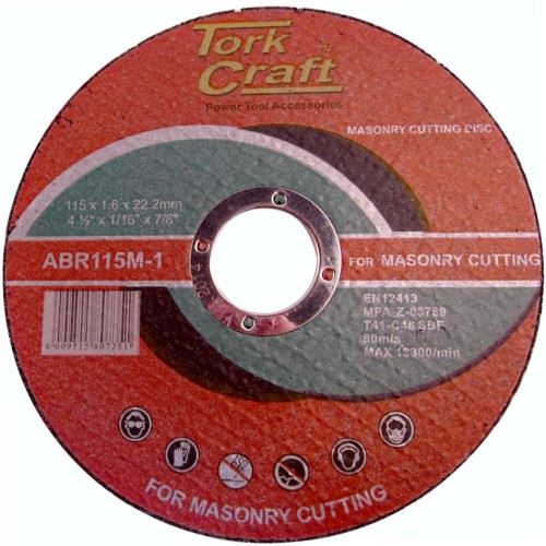 CUTTING DISC MASONRY 115 X 1.6 X 22.2MM