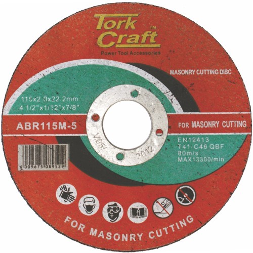 CUTTING DISC MASONRY 115 X 2.0 X 22.22MM CUTTING DISC MASONRY 115 X 2.0 X 22.22MM