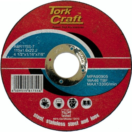 CUTTING DISC STEEL &AMP; SS 115 X 1.6 X 22.2MM