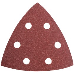 SANDING TRIANGLE SHEET 60GRIT 94X94X94MM 5/PACK W/HOLES HOOK & LOOP SANDING TRIANGLE SHEET 60GRIT 94X94X94MM 5/PACK W/HOLES HOOK & LOOP