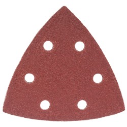 SANDING TRIANGLE SHEET 80GRIT 94X94X94MM 5/PACK W/HOLES HOOK & LOOP SANDING TRIANGLE SHEET 80GRIT 94X94X94MM 5/PACK W/HOLES HOOK & LOOP