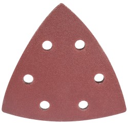 SANDING TRIANGLE SHEET 120GRIT 94X94X94MM 5/PACK W/HOLES HOOK & LOOP SANDING TRIANGLE SHEET 120GRIT 94X94X94MM 5/PACK W/HOLES HOOK & LOOP