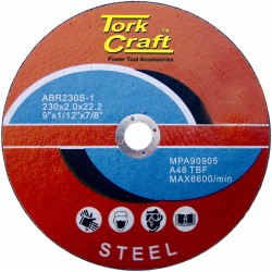 CUTTING DISC FOR STEEL 230 X 2.0 X 22.22MM CUTTING DISC FOR STEEL 230 X 2.0 X 22.22MM