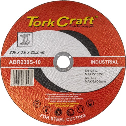 CUTTING DISC INDUSTRIAL METAL 230 X 3.0 X 22.2 MM