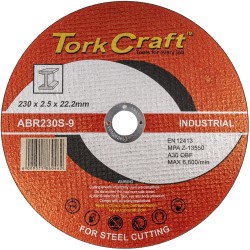 CUTTING DISC INDUSTRIAL METAL 230 X 2.5 X 22.2 MM CUTTING DISC INDUSTRIAL METAL 230 X 2.5 X 22.2 MM