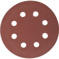 SANDING DISC 115MM 240 GRIT WITH HOLES 10/PK HOOK AND LOOP SANDING DISC 115MM 240 GRIT WITH HOLES 10/PK HOOK AND LOOP