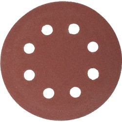 SANDING DISC 125MM 40 GRIT WITH HOLES 10/PK HOOK AND LOOP SANDING DISC 125MM 40 GRIT WITH HOLES 10/PK HOOK AND LOOP