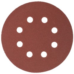 SANDING DISC 125MM 120 GRIT WITH HOLES 10/PK HOOK AND LOOP SANDING DISC 125MM 120 GRIT WITH HOLES 10/PK HOOK AND LOOP