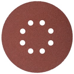 SANDING DISC 150MM 60 GRIT WITH HOLES 10/PK HOOK AND LOOP