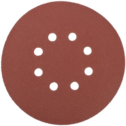 SANDING DISC 150MM 120 GRIT WITH HOLES 10/PK HOOK AND LOOP