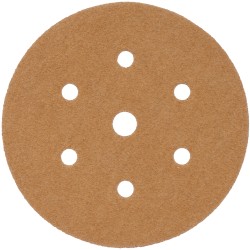 GOLD DISC (50 PIECES) 40 GRIT 150MM X 6+1 HOLES HOOK AND LOOP GOLD DISC (50 PIECES) 40 GRIT 150MM X 6+1 HOLES HOOK AND LOOP