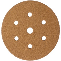 GOLD DISC (50 PIECES) 80 GRIT 150MM X 6+1 HOLES HOOK AND LOOP GOLD DISC (50 PIECES) 80 GRIT 150MM X 6+1 HOLES HOOK AND LOOP