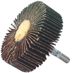 FLAP WHEEL 30 X 10 X 6MM SHAFT 60 GRIT PER EACH (100 PER BOX) FLAP WHEEL 30 X 10 X 6MM SHAFT 60 GRIT PER EACH (100 PER BOX)