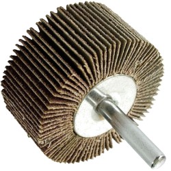 FLAP WHEEL 40 X 20 X 6MM SHAFT 60 GRIT PER EACH (50 PER BOX) FLAP WHEEL 40 X 20 X 6MM SHAFT 60 GRIT PER EACH (50 PER BOX)