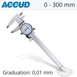 DIAL CALIPER 300MM 0.04MM ACC. 0.01MM GRAD. S/STEEL SHOCKPROOF DIAL CALIPER 300MM 0.04MM ACC. 0.01MM GRAD. S/STEEL SHOCKPROOF
