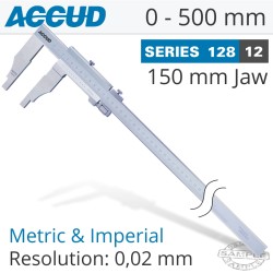 VERNIER CALIPER JAW LENGTH 150MM 0-500MM VERNIER CALIPER JAW LENGTH 150MM 0-500MM