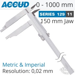 VERNIER CALIPER 1000MM 0.08MM ACC. 150MM 0.02MM GRAD S/STEEL VERNIER CALIPER 1000MM 0.08MM ACC. 150MM 0.02MM GRAD S/STEEL
