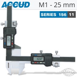 DIG. CALIPER M1-25MM OFFSET GEAR TOOTH 0.04MM ACC. 0.01MM RES. S/STEEL DIG. CALIPER M1-25MM OFFSET GEAR TOOTH 0.04MM ACC. 0.01MM RES. S/STEEL