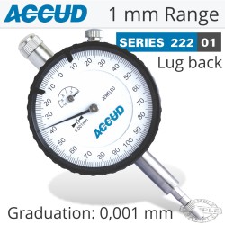 DIAL INDICATOR 1MM 0.001MM GRAD. LUG BACK DIAL INDICATOR 1MM 0.001MM GRAD. LUG BACK