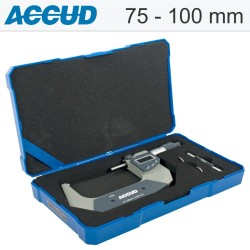 DIG. OUTSIDE MICROMETER 75-100MM 0.004MM ACC. IP65 0.001MM RES. DIG. OUTSIDE MICROMETER 75-100MM 0.004MM ACC. IP65 0.001MM RES.