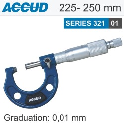 OUTSIDE MICROMETER 225-250MM 0.008MM ACC. 0.01MM GRAD. OUTSIDE MICROMETER 225-250MM 0.008MM ACC. 0.01MM GRAD.