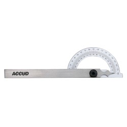 PROTRACTOR 80X120MM 180 DEG. 0.3 DEG ACC. 1 DEG. GRAD. PROTRACTOR 80X120MM 180 DEG. 0.3 DEG ACC. 1 DEG. GRAD.