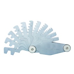 PITCH GAUGE 1-12TPI 2ACME29 DEG. THREAD 16 LEAVES 0.07MM ACC. PITCH GAUGE 1-12TPI 2ACME29 DEG. THREAD 16 LEAVES 0.07MM ACC.