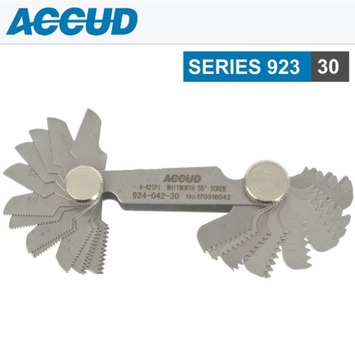 PITCH GAUGE 4-42TPI 30 LEAVES UNIFIED 60DEG. SCREW 0.07MM ACC. PITCH GAUGE 4-42TPI 30 LEAVES UNIFIED 60DEG. SCREW 0.07MM ACC.