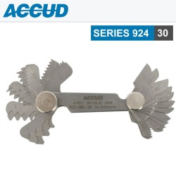 PITCH GAUGE 4-42TPI 30 LEAVES WHITWORTH 60DEG. SCREW 0.07MM ACC. PITCH GAUGE 4-42TPI 30 LEAVES WHITWORTH 60DEG. SCREW 0.07MM ACC.