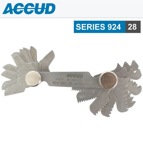 PITCH GAUGE 4-62TPI 28 LEAVES WHITWORTH 60DEG. SCREW 0.07MM ACC. PITCH GAUGE 4-62TPI 28 LEAVES WHITWORTH 60DEG. SCREW 0.07MM ACC.