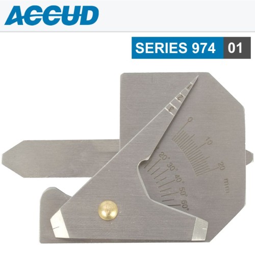 WELDING GAUGE 7 X MEASURING APPL. 10,20,1-35,40MM,60DEG RANGE S/STEEL WELDING GAUGE 7 X MEASURING APPL. 10,20,1-35,40MM,60DEG RANGE S/STEEL