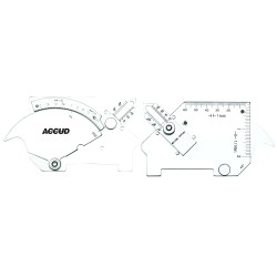 WELDING GAUGE 7 X MEASURING APPL. 25,20MM,60DEG. RANGE S/STEEL WELDING GAUGE 7 X MEASURING APPL. 25,20MM,60DEG. RANGE S/STEEL