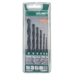 HSS SPRINT DRILL BIT SET 6 PIECE 2 - 8MM HSS SPRINT DRILL BIT SET 6 PIECE 2 - 8MM