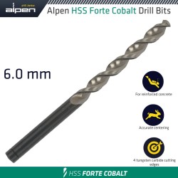 HSS FORTE COBALT DRILL BIT 6MM