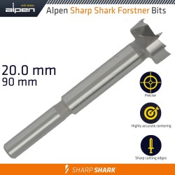 FORSTNER DRILL BIT SHARP SHARK 20MM FORSTNER DRILL BIT SHARP SHARK 20MM
