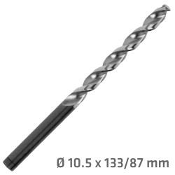 DRILL BIT COBALT 10.5MM STANDARD LENGTH