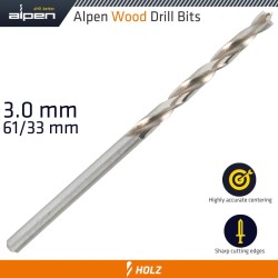 WOOD DRILL BIT 3 X 61MM WOOD DRILL BIT 3 X 61MM