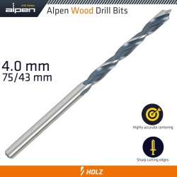 WOOD DRILL BIT 4 X 75MM WOOD DRILL BIT 4 X 75MM