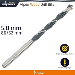 WOOD DRILL BIT 5 X 86MM WOOD DRILL BIT 5 X 86MM