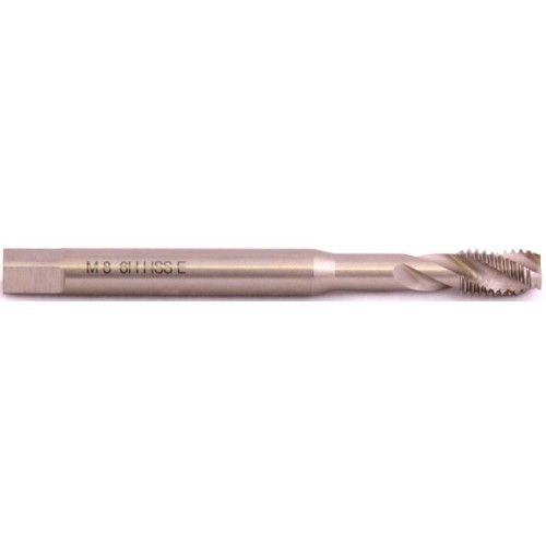 MACHINE TAP COBALT 8MM SPIRAL FLUTED IN POUCH 1.25MM PITCH