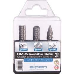 TUNGSTEN BURR SET 3PIECE TUNGSTEN BURR SET 3PIECE