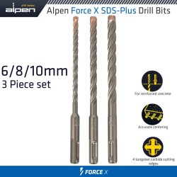 FORCE X SDS SET 3 PCS 6/8/10 MM X 160 FORCE X SDS SET 3 PCS 6/8/10 MM X 160
