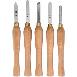 CHISEL SET WOOD TURNING 270MM HSS 5 PIECE WOOD CASE CHISEL SET WOOD TURNING 270MM HSS 5 PIECE WOOD CASE