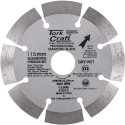 DIAMOND BLADE SEGMENTED 115MM WITH 12MM SEGMENTS DIAMOND BLADE SEGMENTED 115MM WITH 12MM SEGMENTS