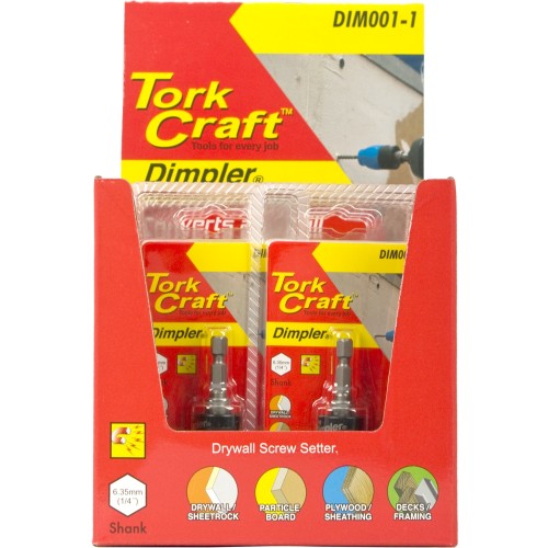 DIMPLER DRYWALL DRIVER DISPLAY BOX WITH 10 X DIM001 DIMPLER DRYWALL DRIVER DISPLAY BOX WITH 10 X DIM001