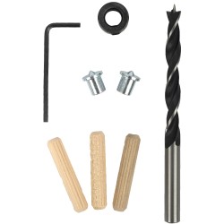 DOWELING ACCESSORY KIT 8MM - 27 PIECE (BIRCH WOOD)