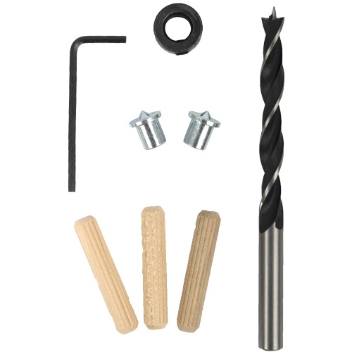DOWELING ACCESSORY KIT 8MM - 27 PIECE (BIRCH WOOD)