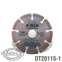 DIAMOND BLADE SEGMENTED STD. 115 X 22.23MM DIAMOND BLADE SEGMENTED STD. 115 X 22.23MM