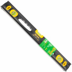SPIRIT LEVEL BEAM 600MM X 1.6MM 3 X VIAL 0.5MM ACCUR. ALUM. SPIRIT LEVEL BEAM 600MM X 1.6MM 3 X VIAL 0.5MM ACCUR. ALUM.