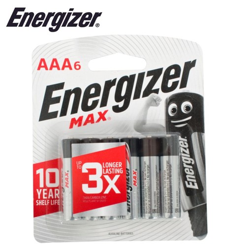 ENERGIZER MAX AAA - 6 PACK (MOQ 12) ENERGIZER MAX AAA - 6 PACK (MOQ 12)